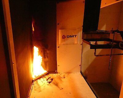Prüfstand SBI (Single Burning Item) nach DIN EN 13823