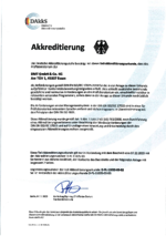 DAkkS Teilurkunde Akkreditierung PL-11035-03-02